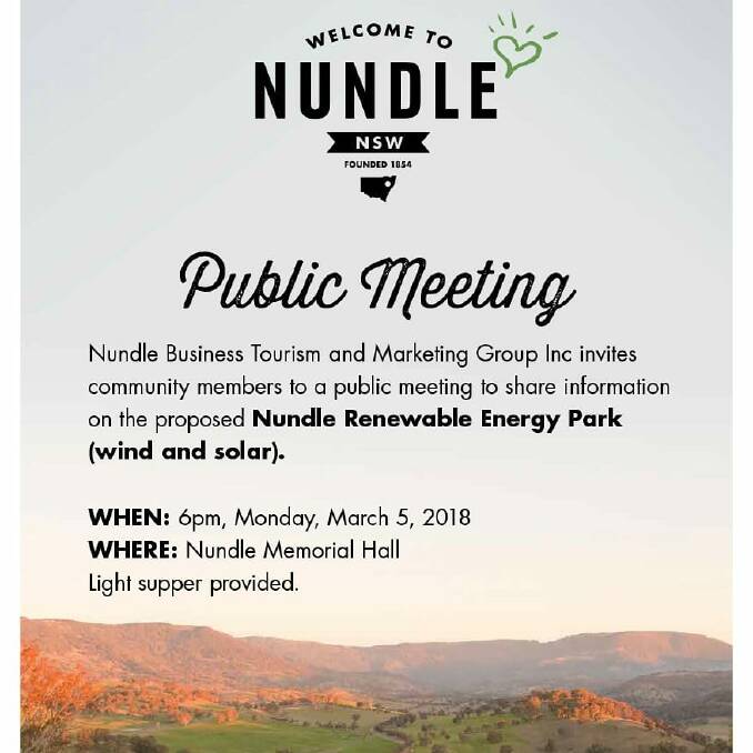 Community meetings on proposed wind turbines near Nundle