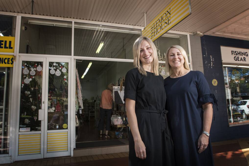 CHRISTMAS: The Lemon House's Madison Morris and Kathy Keating have extended their opening hours leading up to Christmas. Photo: Peter Hardin