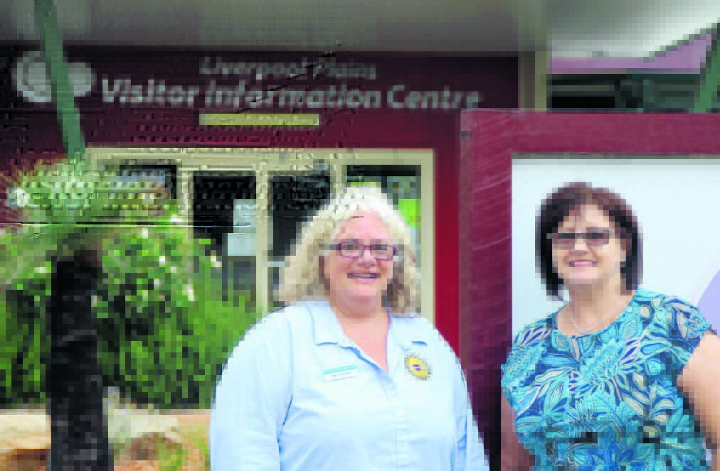 WINNERS: Willow Tree Visitor Information Centre won silver in the 2016 Regional Tourism Awards. Pictured are Nikki Robertson and Lyn Penson in March this year.