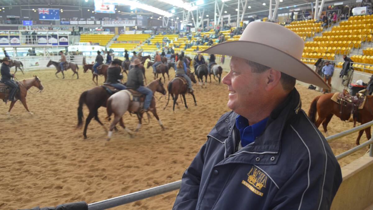 NCHA general manager Craig Young watches the action on Thursday.
