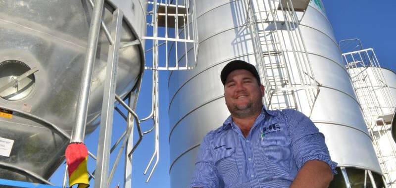 BUMPER YEAR: HE Silos had one of its busiest AgQuip field days, with plenty of orders for grain storage.