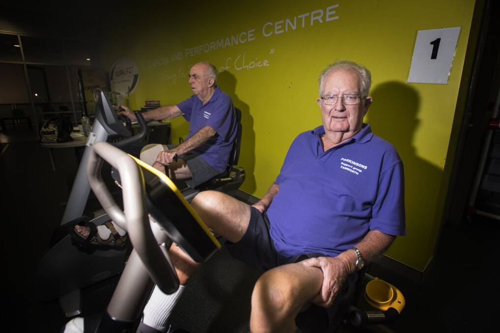 LIFELINE: Local man Brian Sullivan hopes Senator Williams' profile will help raise awareness of Parkinson's disease, as he takes an exercise class at Rural Fit to help manage the symptoms. Photo: Peter Hardin