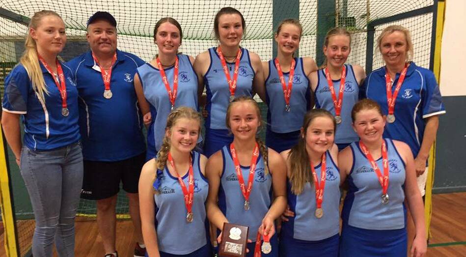 TEAM EFFORT: Hockey New England's under 15's women's team won the silver medal at the indoor state championships on the Central Coast. The competition was held from October 14-17.