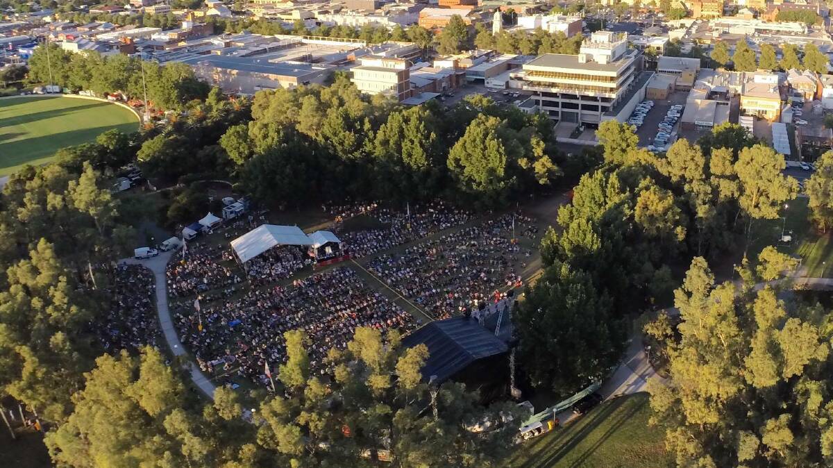 Thousands converge on Bicentennial Park for Star Maker competition. Photo: Gareth Gardner