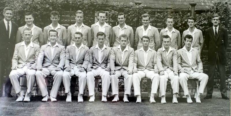 THROWBACK: Members of the Emu Cricket Club at Lord's Cricket Ground in England. Among the locals players was Tamworth's first Test cricketer, John Gleeson (back row, second from right), who died last Friday.