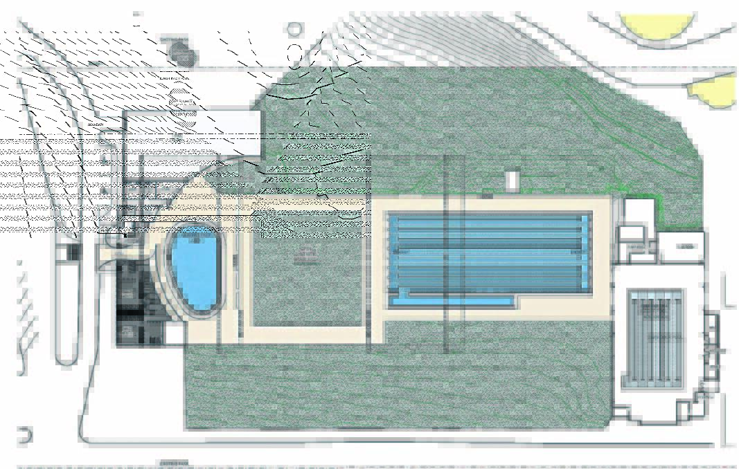 Initial plans for the pool renewal project show a new-look complex with a 50m main pool and new children’s areas.