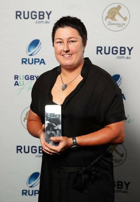TOP HONOUR: Alana Thomas was crowned the Australian Rugby Union's Community Coach of the Year. Photo: ARU. 