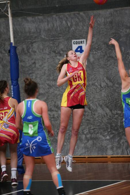 FLYING HIGH: Charlotte Raleigh will represent the Northern Territory at Netball Australia's under 19's National Championships in April. 