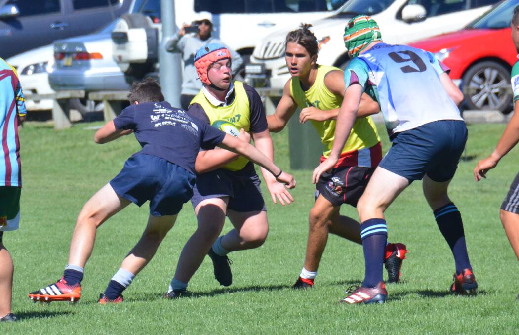 AWESOME EFFORT: Youngsters at the national rugby camp in Armidale finished the four-day event with matches. 