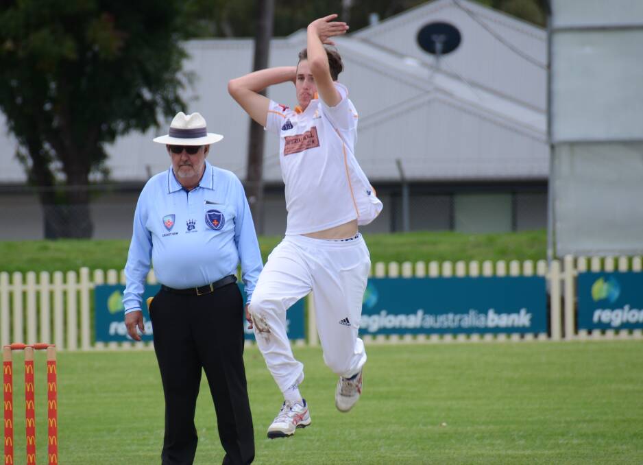 On the rise: Armidale fast bowler Jackson Gwynne's meteoric rise in representative cricket has continued by making the ACT/NSW Country U17s squad. 