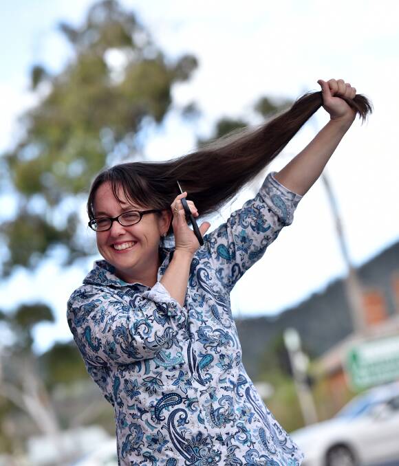 Headshave: Rebecca Belt will trim her tresses right off for charity next month.  