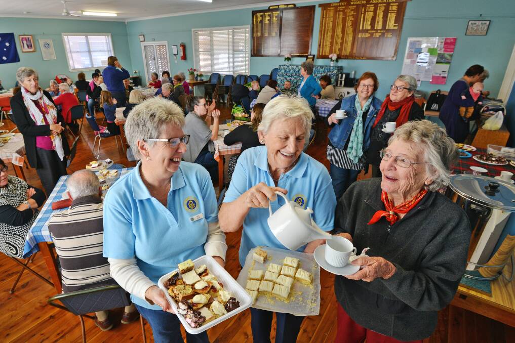 HELPING HAND: The Gunnedah branch of the CWA was one of many across the state to support cancer research with this year's Australia's Biggest Morning Tea. Photograph: Barry Smith 300516BSB03