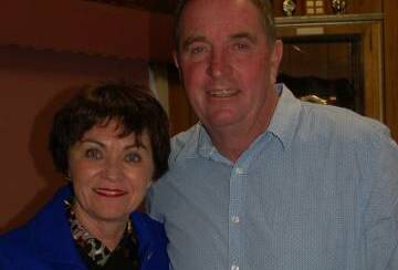 Is this Walcha's next mayor?: Eric Noakes, pictured with his wife Sheree at the recent LLS trivia night, is being tipped to take on the mayoral mantle.