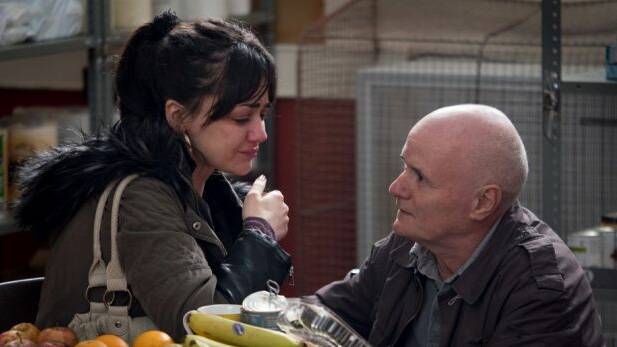 Hayley Squires and Dave Johns in I, Daniel Blake. Photo: Supplied