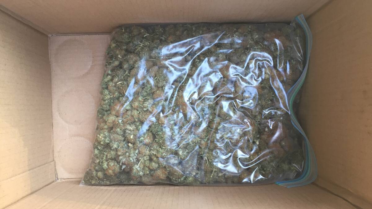 DRUG HAUL: Almost a kilogram of marijuana was found in a visitor's car. Source: Corrective Services
