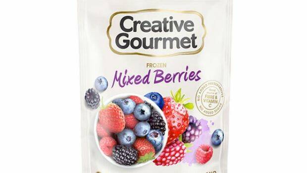 Creative Gourmet frozen berries are being pulled from shelves.  Photo: FSANZ / Supplied