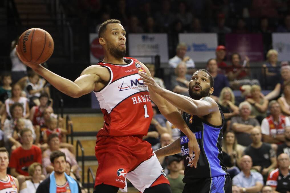 STAR: Hawks import Demitrius Conger had a double-double in his side's win over New Zealand on Saturday. Picture: Adam McLean