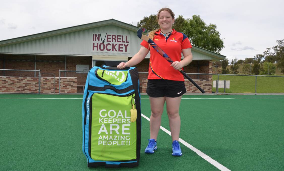 Hockey star: Chloe Hampton will play for her country in Fiji this December.