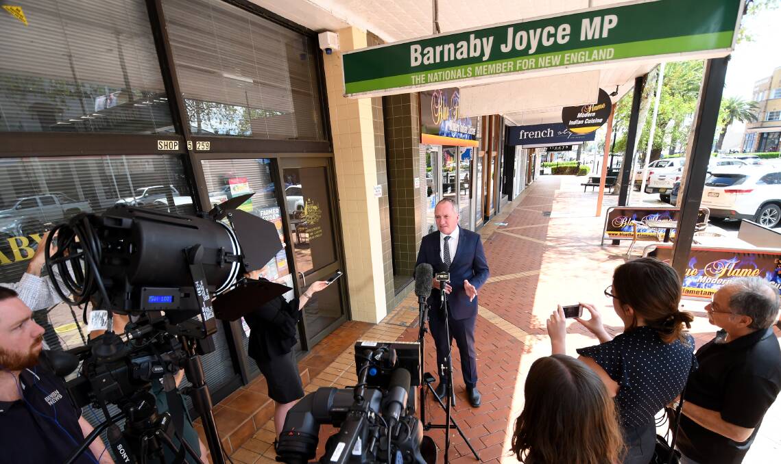 RELY ON THE BANKS: Drought Special Envoy Barnaby Joyce. Photo: Gareth Gardner