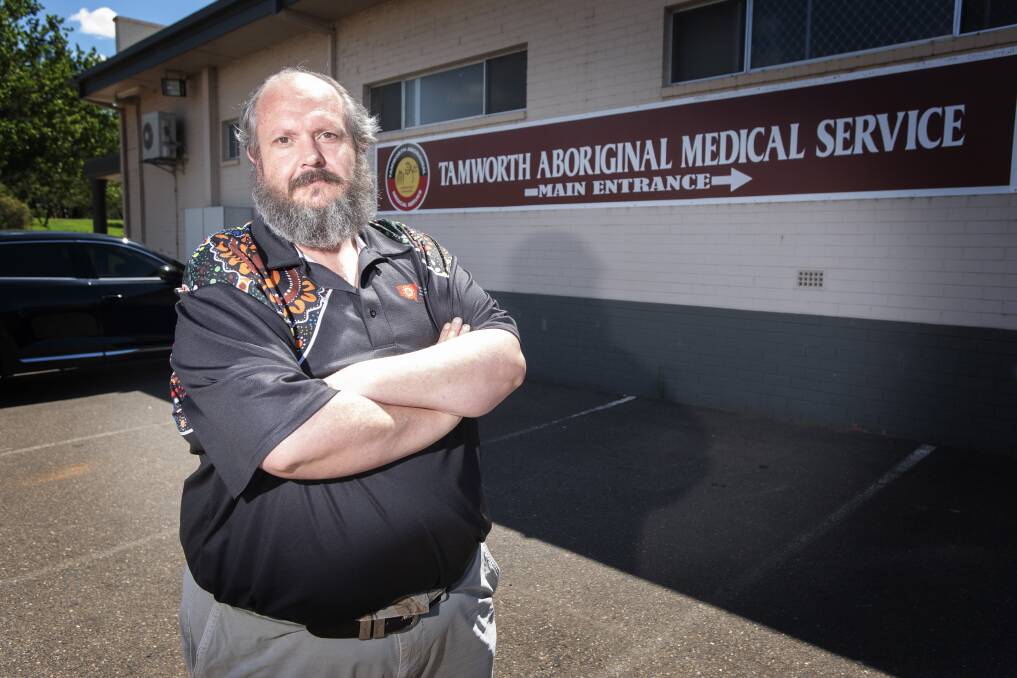 CONCERNED: Tamworth Aboriginal Medical Service chief executive Robert Berwick. Photo: Peter Hardin 101120PHG015