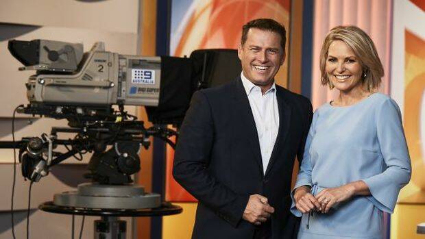 TODAY IN TAMWORTH: Today Show hosts Karl Stefanovic and Georgie Gardner will broadcast live from Loomberah Hall about drought on Monday. Photo: Channel 9