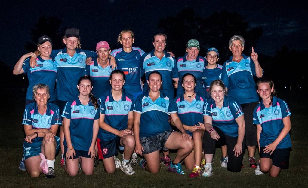 Dominant force: Souths celebrates after winning their sixth consecutive Tamworth 6s Girls Cricket premiership. Photos: CJO Photography