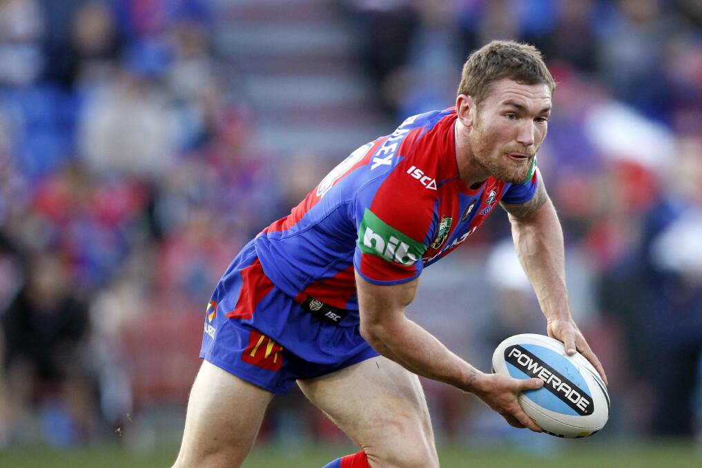 Jack of all trades: Tyler Randell has found a niche in the Newcastle side during the past few seasons thanks to his versatility. Photo: Jonathan Carroll/Newcastle Herald