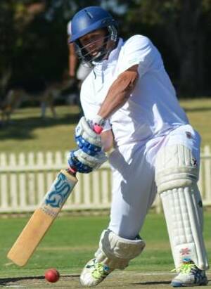 On song: Brad King smashed a fine century for Hillgrove on Saturday.