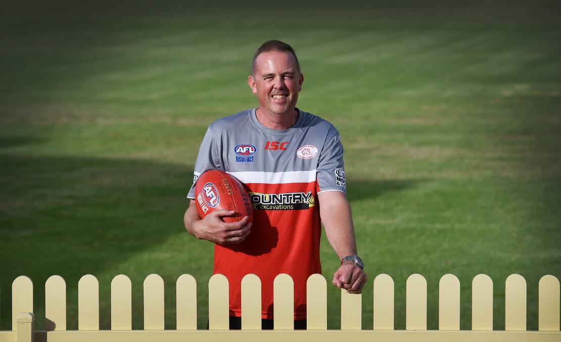 Looking forward: Paul Kelly is excited about sharing the coaching duties with James Dunston at the Tamworth Swans this season. Photo: Gareth Gardner