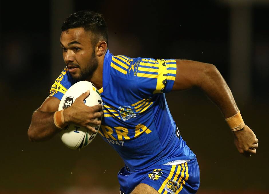 He's number one: Bevan French was one of Parramatta's best in his first game at fullback on Sunday. The Eels defeated Manly 20-12. Photo: Getty Images