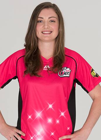 Big time: Emily Leys lines-up in Saturday's WBBL final.