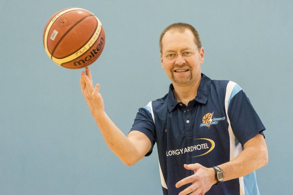 On the board: Brad Melton celebrated his first win as coach of the Tamworth Thunderbolts women's team on Saturday night. The Bolts defeated Hawkesbury 59-29.