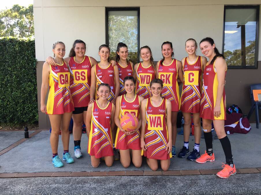 Centre of the action: The NIAS division two netball team competed with distinction at the Academy Games played last weekend at the Central Coast.