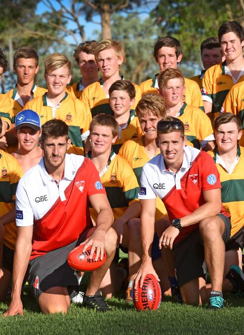 In town: Sydney Swans will be sending players to the North West next week.
