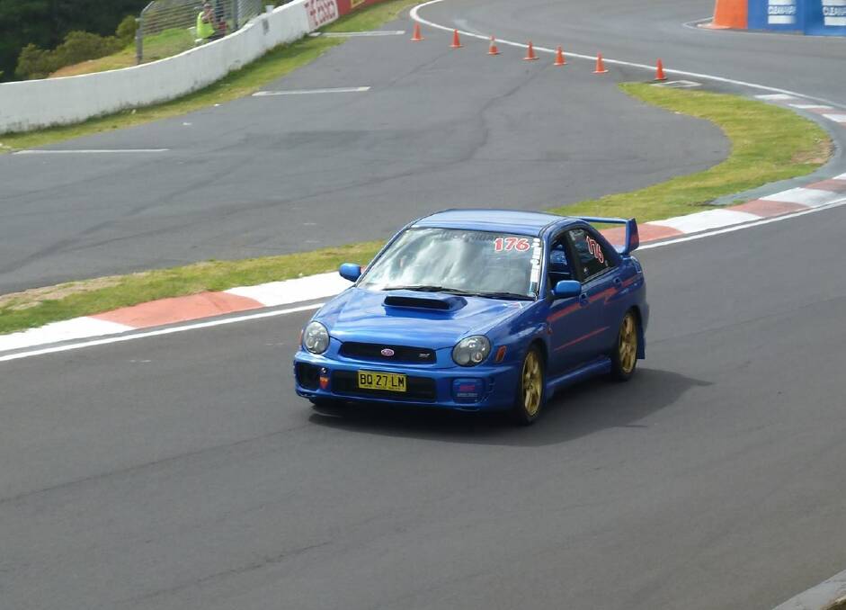 Speedy: Jason Newling in his Subaru will be one of the drivers to watch in the Tamworth Sporting Car Club opening round on Sunday.