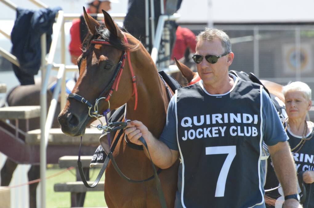 Narrow miss: Gunnedah trainer Gavin Groth's trip to Coonamble almost paid off in spades when Epic Decision ran second on Monday.