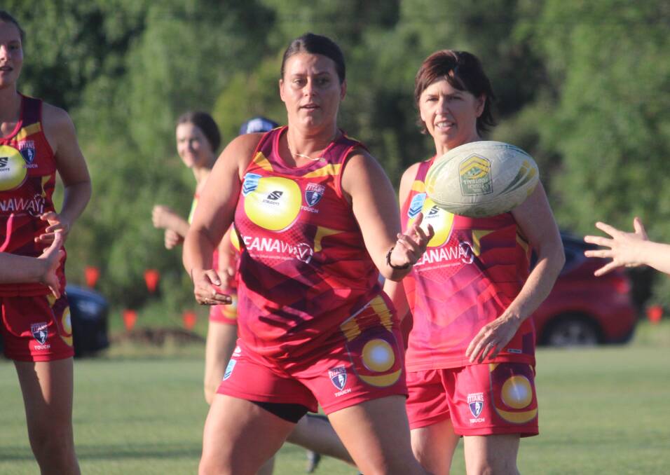 Rachel Halpin played for team Iron Man in the inaugural Tamworth Touch Super Series last year. Picture by Zac Lowe.