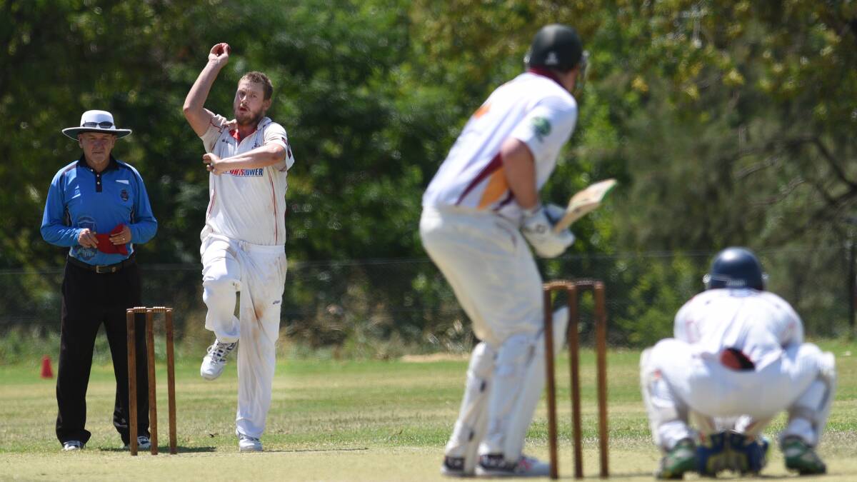 Fine spell: North quick Adam Greentree's five wickets to partner Brad Redshaw's five had City in disarray in their first innings. Photo: Gareth Gardner 250217GGC04