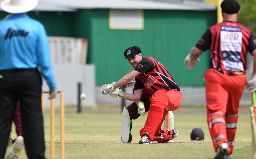 Michael Rixon's 90 wasn't enough to get North Tamworth over the line against West Tamworth on Saturday. Photo: Gareth Gardner