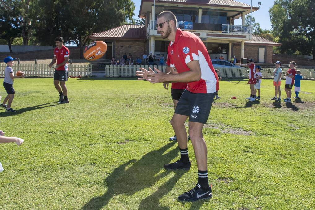 Sam Naismith suffered an injury blow at training on Wednesday. Photo: Peter Hardin