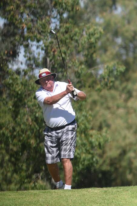 Big swing: Terry Rapley was one of 200 golfers that participated in last week's Veterans Week of Golf. Photo: Gareth Gardner 070417GGG03