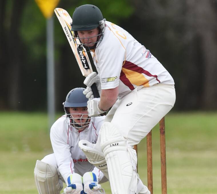 Maiden ton: Brad Smith's debut unbeaten 164 wasn't quite enough to get City United over the line but did earn him the three best and fairest points.