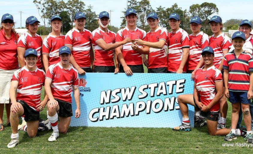 Champions: The successful Central North 17s boys side after their triumph at the State 7s Championships. Photo: Nashy’s Pix Photography.