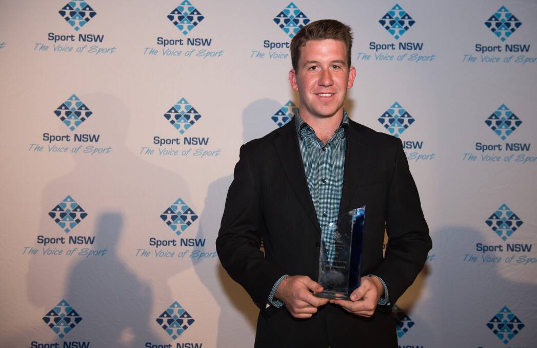 Winner: Tamworth's Jake Sheppeard was recognised for his contribution to hockey in an officiating capacity at last week's Sport NSW Community Sports Volunteer Awards. 