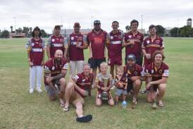 Albion (Back L-R) Nayte Vernon, Matt Lindsay, Andy Mack, Ryan Cooper, Ash White (c), Jakob Vearing, Damien Baldwin; (Front L-R) Cam Waugh, Mark Ewington, Arthur Graham, Cooper Mack, James Mack, Andrew Osmond have been crowned Gunnedah cricket competition champions for the fourth time in five years. Picture Supplied