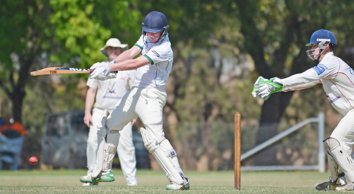 Smack: Tyson Rennie, here playing for Bective-East last season, hit a second top score 46 in Central North's second day loss to Southern/ACT. 