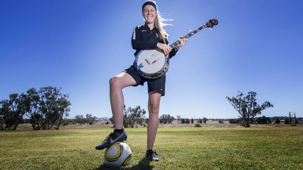 Chloe Nott picking strings and kicking goals | Photos; Video