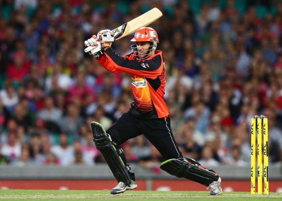 Simon Katich in action for the Scorchers during the 2014 Big Bash semi-final. Photo Matt King/Getty Images