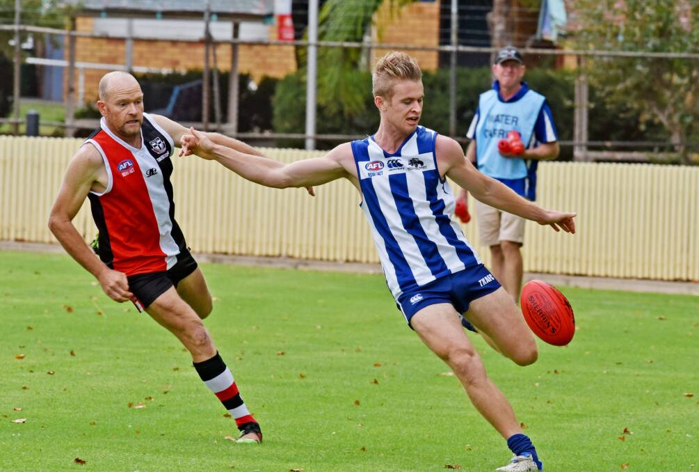 Strong performer: Rhett Graham was one of the Tamworth Kangaroos' best as they chalked up their third successive win with a 66-point win over the Moree Suns on Saturday.