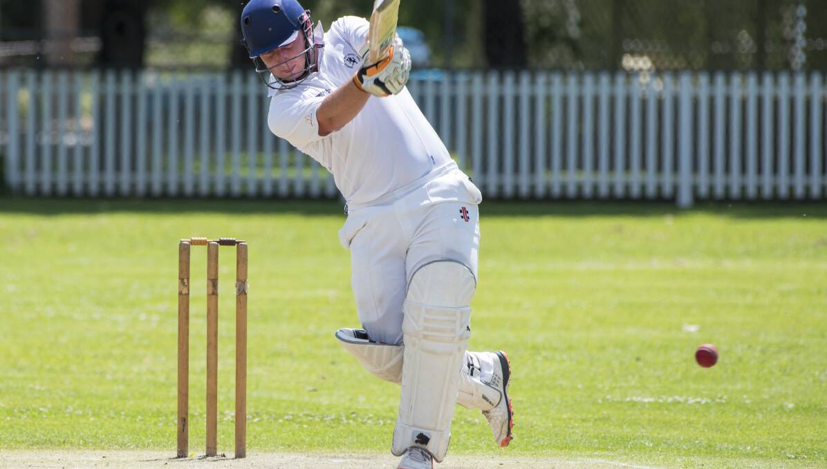 Good knock: Nick Day was one of the best performers with the bat for Armidale in their last round win over Quirindi. Photo: Peter Hardin 